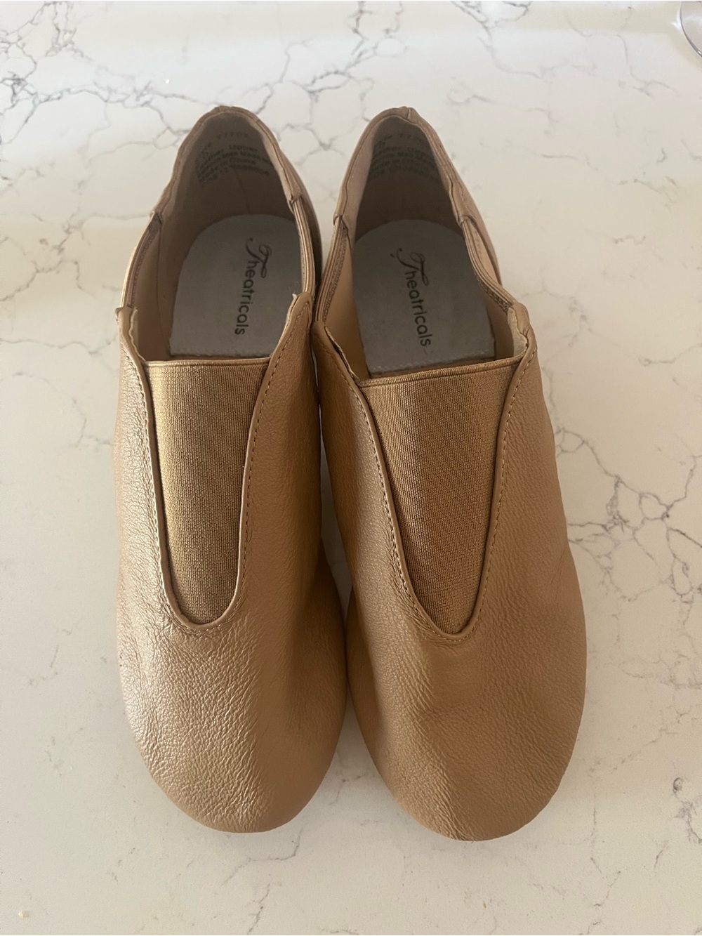 Theatricals Women's Tan Slip-On Dance Shoes